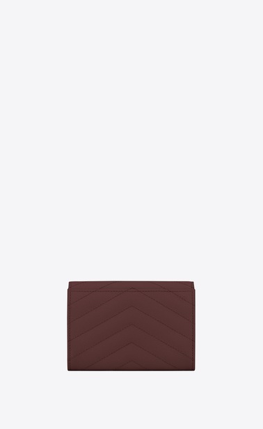 monogram small envelope wallet in grain de poudre embossed leather